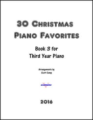 30 Christmas Piano Favorites for Third Year Piano piano sheet music cover Thumbnail